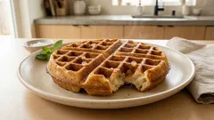 豆乳仕込みでやさしい甘さ。外カリッ中もっちりワッフルの作り方