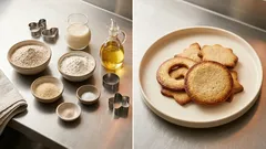 全粒粉で香ばしく。卵・バターなしでもサクッとまとまる型抜きクッキーの作り方